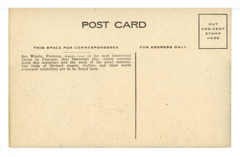 Italy- Florence (Firenze). San Minato