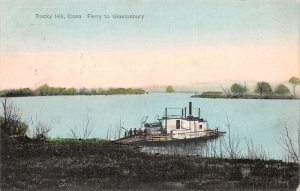 Rocky Hill Connecticut Ferry to Glastonbury Vintage Postcard AA75067