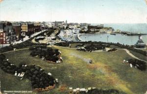 BROADSTAIRS KENT UK GAZEBO~PIER & HARBOUR #5 SNOW PRINTER POSTCARD 1908