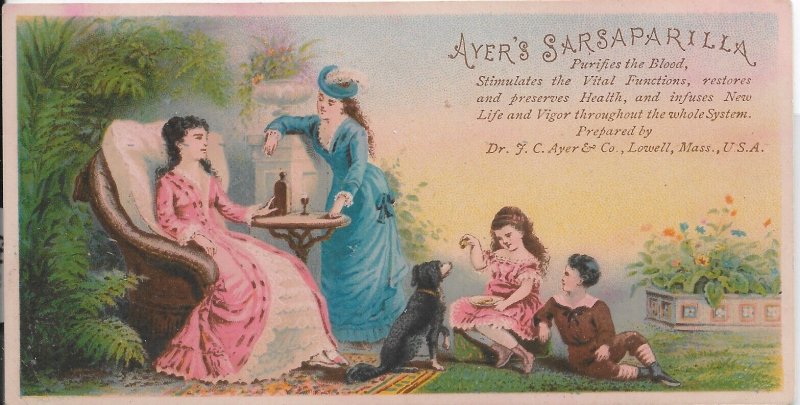 Dr J.C. Ayer & Co, Lowell, Ma Ayer's Sarsaparilla Advertising Card (49442)