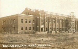 New Gymnasium Construction ISC Ames Iowa University c1930's RPPC Photo Postcard 