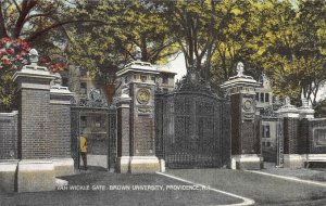 Van Wickle Gate, Brown University, Providence, R.I., Early Postcard, Unused