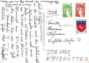 BR86011 souvenir france biarritz royan paris