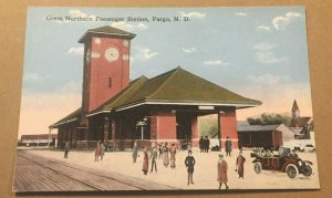 UNUSED .01 POSTCARD - GREAT NORTHERN PASSENGER STATION, FARGO, NORTH DAKOTA