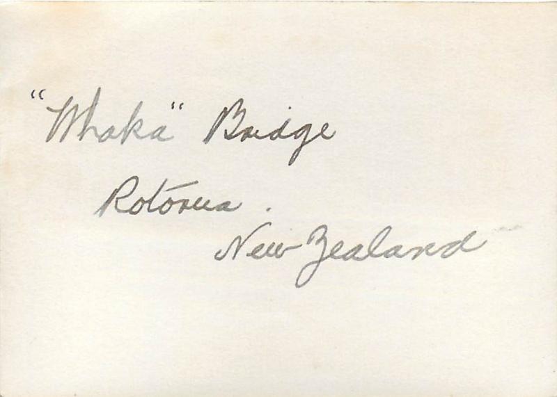 Real photo 6x9cm Whaka Bridge Rotoua New Zealand