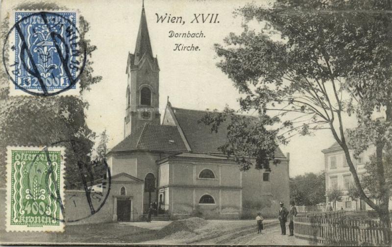 austria, WIEN VIENNA, Dornbach, Kirche Church (1925) Stamps