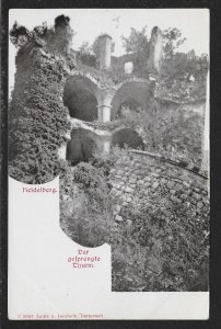 Tower Ruins Heidelberg GERMANY Unused c1905