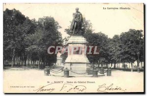 Old Postcard Nancy Statue of General Drouot