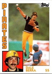 1984 Topps Baseball Card Dale Berra Pittsburgh Pirates sk3596a