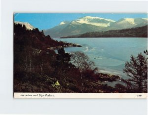 Postcard Snowdon and Llyn Padarn, Wales