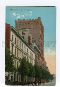 262185 POLAND Warsaw Telephone Building Vintage JG postcard