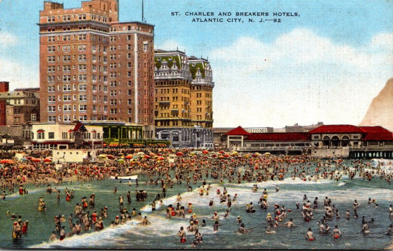 New Jersey Atlantic City St Charles and Breakers Hotels 1951