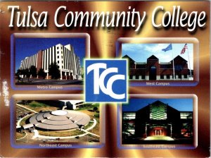 OK, Oklahoma TULSA COMMUNITY COLLEGE Metro/West/East Campus Views 4X6 Postcard