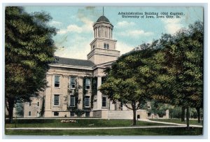 c1910 Administration Bldg. University Of Iowa Old Capitol Iowa City IA Postcard