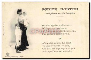 Old Postcard Pater Noster