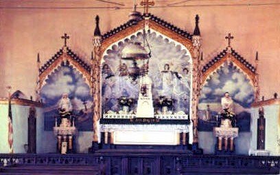 Interior of St. Annes Catholic Church - Columbia State Historic Park, Califor...