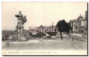 Angouleme - The Statue of Carnot and the Rempart Desaix - Old Postcard