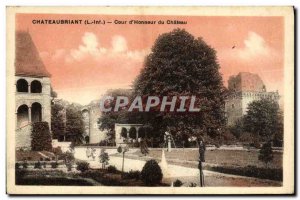 Old Postcard Chateaubriant Court of Honor of the castle