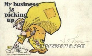 Comic Comical 1906 postal used 1906