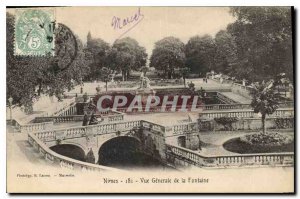 Postcard Old Nimes View Fountain Generale