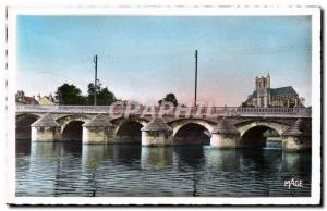 Modern Postcard Auxerre Le Pont Paul Bert