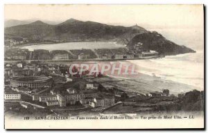 Postcard Old San Sebastian tomanda Vista desde el Monte Ulia