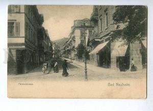 191432 GERMANY BAD NAUHEIM Furstenstrasse Vintage postcard