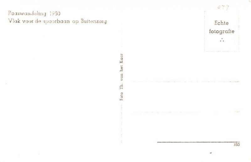 Vlak voor de spoorbaan op Buitenzorg Indonesia, Republik Indonesia Unused 