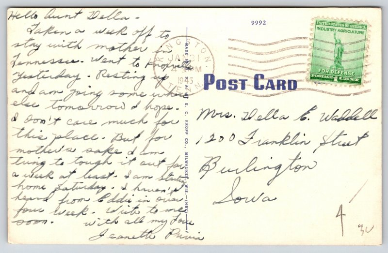 Comics~Drunk Man Backwards On Horse Taking In The Sights~EC Kropp PM 1945 PC