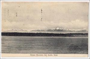 Olympic Mountains as viewed from Seattle Wash