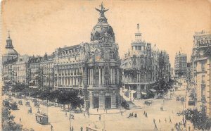 Lot195 tram madrid spain Alcala street and gran via