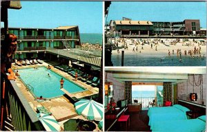 Postcard SWIMMING POOL SCENE Seaside Heights New Jersey NJ AN1534