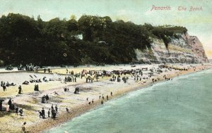 Vintage Postcard 1910's The Beach Penarth Vale of Glamorgan Wales United Kingdom