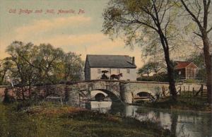 Old Bridge and Mill Annville Pennsylvania 1908