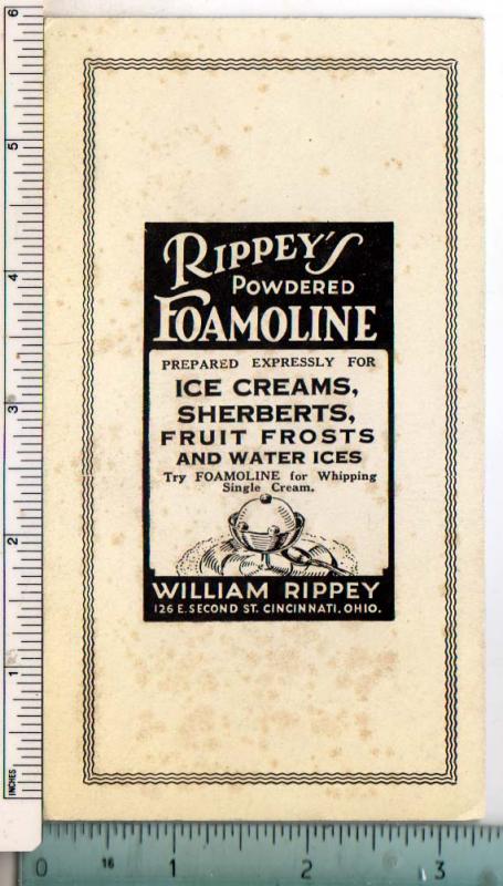 Rippey's Powdered Foamoline, Cincinnati OH