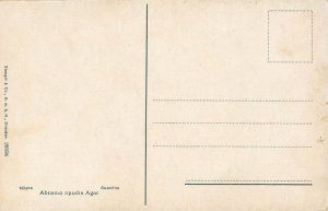 Stengel fine art postcard Abraham repudiates Hagar by Guercino