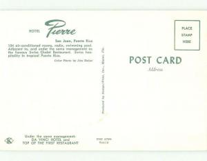 Unused Pre-1980 PIERRE HOTEL San Juan Puerto Rico PR hr6981