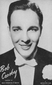 Bob Crosby Jazz Big Band Musician Old Printed Signed Postcard