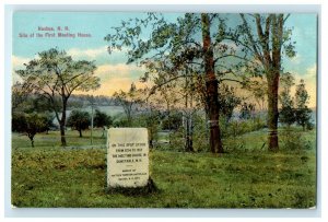 c1910s The Site of the First Meeting House, Nashua New Hampshire Postcard