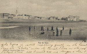 Egypt Suez Panorama Vintage Postcard 07.40