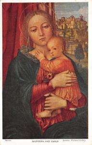 B94982 morene madonna and child london national gallery uk painting postcard art