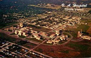 Kansas Topeka Aerial View Veterans Administration Hospital 1960