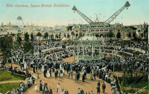 Amusement Flip Flap C-1910 UK Elite Gardens British Exhibition Postcard 8078