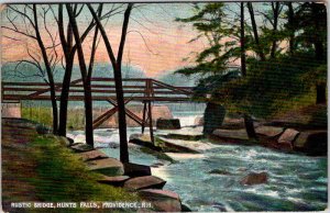 Postcard BRIDGE SCENE Providence Rhode Island RI AM6947