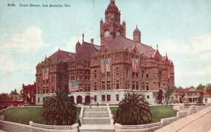 Vintage Postcard 1912 State Court House Los Angeles California Structure CA