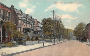 DECATUR STREET CUMBERLAND MARYLAND POSTCARD (c. 1910)