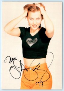 HEIDI KYRÖ ~ Actress Singer from FINLAND Autographed? 1997 - 4x6  Postcard