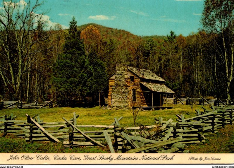 Great Smoky Mountains National Park Cades Cove John Oliver Cabin 1983