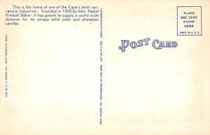 Candle Shop Hyannis, Massachusetts MA Postcard