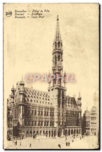 Old Postcard Brussels City Hotel